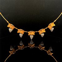 Collana Cianfrone Gioielli Donna in Oro Diamante 0.05 Ct COOR-59-198 - COOR-59-198